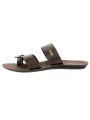 U Softo Men Toe Rings Slippers Brown. 