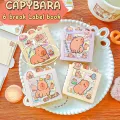 70Sheets Mini Portable Notebook Creative Daily Note Paper Cartoon Cute Capybara Sticky Note School Supplies Kawaii Stationery. 
