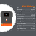 PowMr 6.2kw On-grid/Off-grid hybrid inverter 48Vdc 230VAC PV Panel Input 500vdc Pure Sine Wave Solar Inverter 120A Solar Controller Lithium Battery RGB Light One-click repair function. 