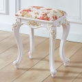 European-Style American Dressing Table Stool Makeup Stool Soft Bag Small Square Stool Home Chair Nail Stool45cm High Dining Stool. 