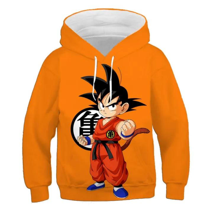 Dragon Ball Children's Wukong Hoodie Autumn New Children's Clothing Children's Hoodie Boy Cartoon 3d Hoodie Fashion Cool