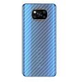 Ultra Thin Clear Slim Fit Transparent Carbon Fiber  Matte Back Stickers For Xiaomi Poco X3. 