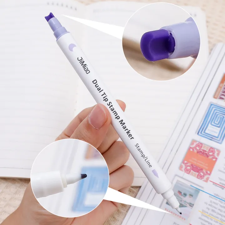 6%20Colors%20Stamp%20Art%20Marker%20Double%20Headed%20Highlighter%20Pen%20Star/Heart/Moon/Drop/Square%20for%20Scrapbook%20Student%20Stationery%20-%20Image%208