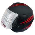 U.P.Co Levo Motor Black Red Matt Bike Helmet SLS Certified. 
