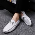 Tods Men's Spring New Fashionable Men's Shoes Casual Leather Shoes Korean Style All-Matching Lazybones' Shoes Slip-on Men's Fashion Shoes. 