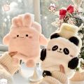 Kawaii Insulating Hot Water Bottle Cute Plush Rubber Hand Foot Belly Warmer Explosion-proof Hot Water Bag For Women Period Pain. 