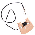 Wooden 4/4 Violin Bridge, Excellent High Sensitivity Pickup Violin Maple Bridge for Preamplifier. 