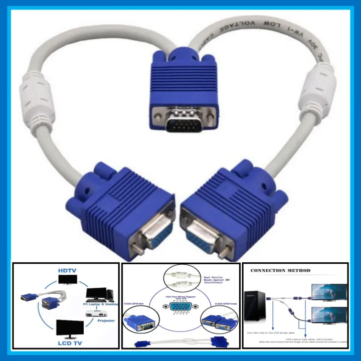 VGA%20Y%20Splitter%20Cable%20(2%20Way)%20VGA%20Splitter%20HD%2015%20Monitor%20Y-Splitter%20Cable%201%20Male%20to%202%20Female%20Adapter%20Converter%20for%20Screen%20Duplication%20for%20PC%20Projector%20-%20Image%208