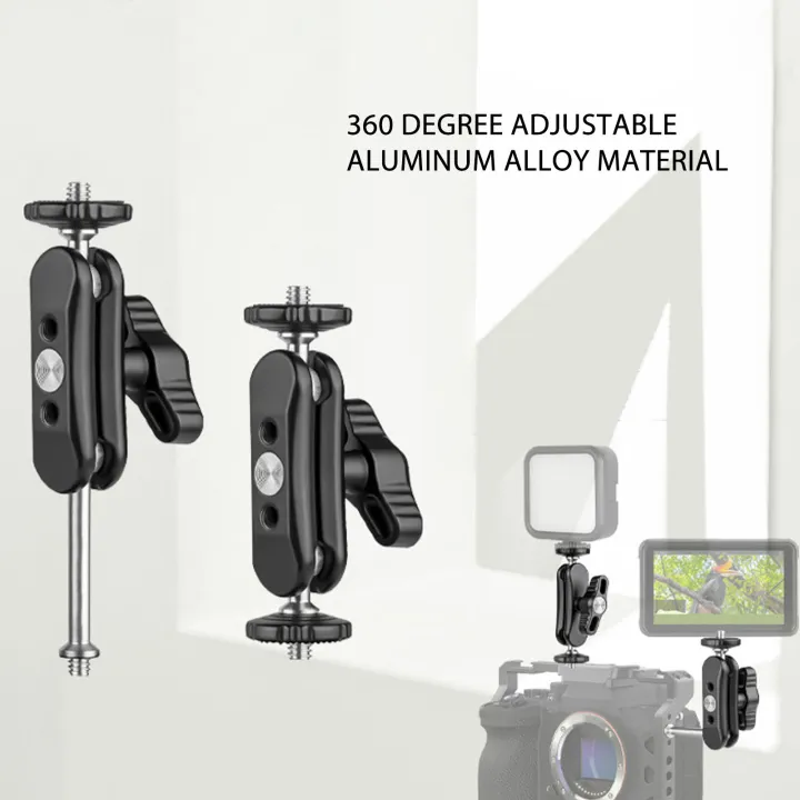Mini%20Articulating%20Arm%20Aluminum%20Alloy%20Compact%20Wide%20Compatibility%201/4in%20Screw%20Hole%20Portable%20Articulating%20Arm%20for%20LED%20Video%20Light%20-%20Image%202