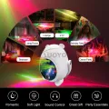 Auoyo Laser Lights LED Stage Light DJ Disco Sound Activated Strobe Lights RGB Led Laser Projector With Remote Control For Home Club Wedding. 