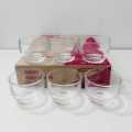 Clear Shot Glass Lucky Glass Set 6pcs 110ml Glassware Hotel & Home Use. 