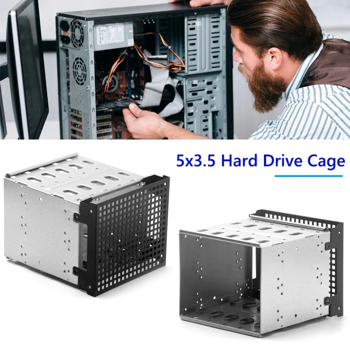 %E3%80%90SPAIN%20%E3%80%91%20Storage%20Hard%20Drive%20Cage%20Bracket%20for%20Computer%20with%20Fan%20Space%20Detachable%20DIY%20Hard%20Drive%20Disk%20Tray%20Case%20-%20Image%203
