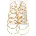 6Pairs/set Hoop Earrings Set- Big Circle Earring -Fashion Jewelry Earings for Women Girls Steampunk Ear Clip Korean Earring. 