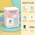 Electronic Little Pig Bank Mini ATM avings Box with Password imulation Fingerprint Cash Coin. 
