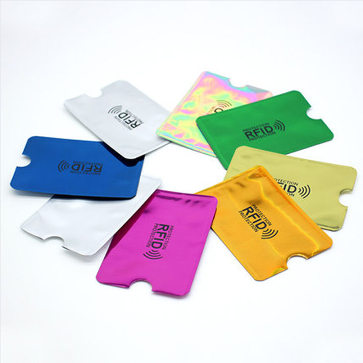 5Pcs Bank Id Lock Metal NFC Anti Rfid Card Holder Blocking