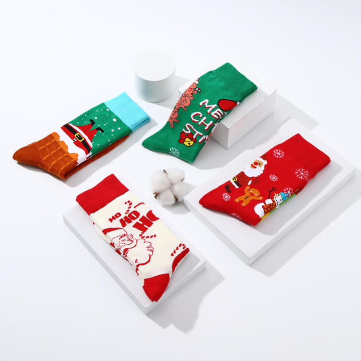 Adult%20Christmas%20Socks%20Cartoon%20Holiday%20Socks%20Christmas%20Socks%20Santa%20Claus%20Socks%20Novelty%20Holiday%20Socks%20-%20Image%202