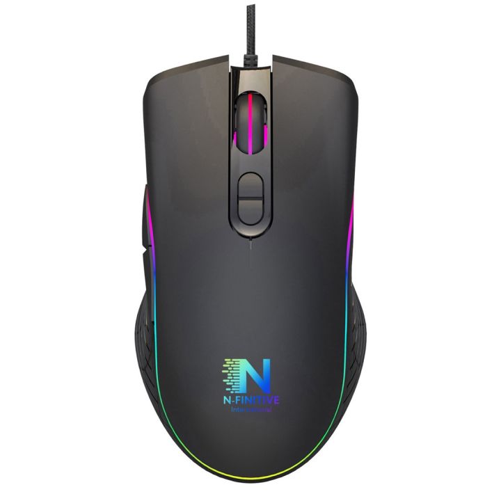 N-Finitive Pro Gaming RGB Mouse Mice SC-103 7D Optical DPI1600/3200/ ...