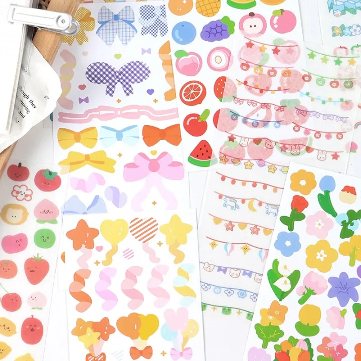 Washi%20Sticker%20Cute%20Decoration%20Cartoon%20Bow%20Rainbow%20Creative%20Ribbon%20Kawaii%20Stationary%20Flowers%20Series%201Pcs%20School%20Supplies%20Carnival(4)%20-%20Image%204