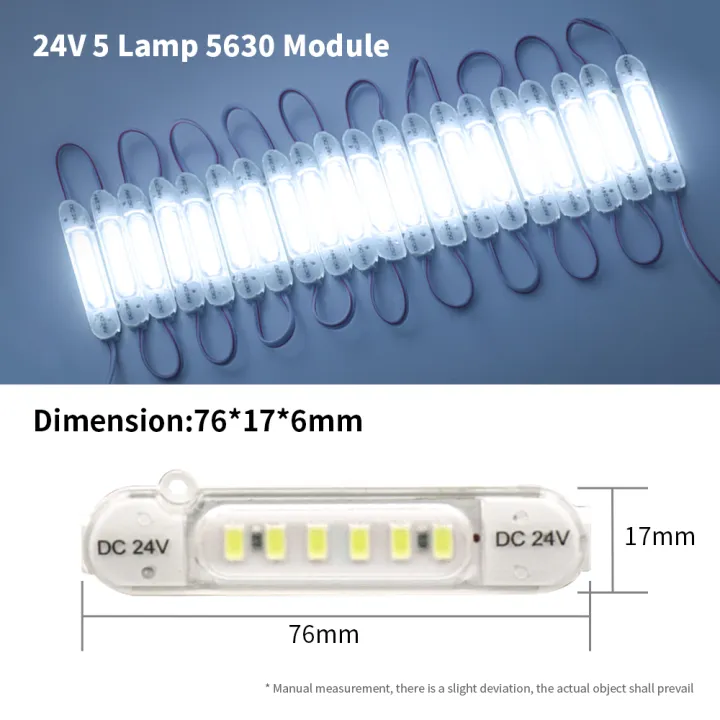 20pcs%205730SMD%20LED%20Module%206Leds%2012V%2024V%20Waterproof%20LED%20for%20Sign%20Letter%20Project%20Brake%20Rear%20Tail%20Side%20-%20Image%202