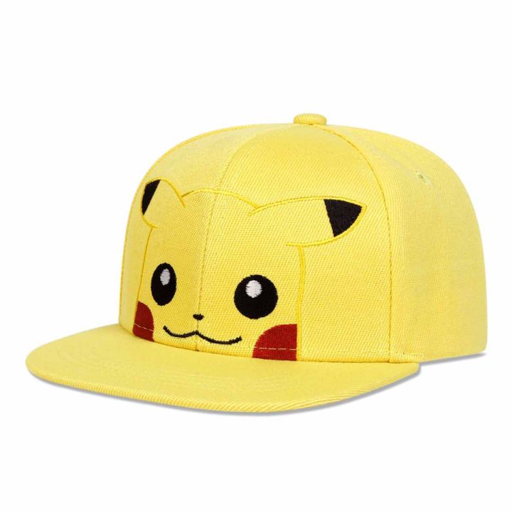 Pokemon%20Kawaii%20Pikachu%20Peaked%20Cap%20Cartoon%20Baseball%20Cap%20Cosplay%20Hip-hop%20Hat%20Anime%20Peripheral%20Sun%20Protection%20Kids%20Birthday%20Gifts%20-%20Image%202