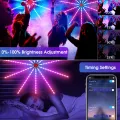 Auoyo 110/195 LED Strip Lights Dream Color Lamp Christmas Lights 5050 RGB Strip Lights Smart Flexible LED Firework Lights Music Sound Sync Lights with APP Remote Control DC 5V. 