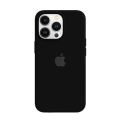 Apple iPhone 14 Pro Liquid silicone Phone Case- Black. 