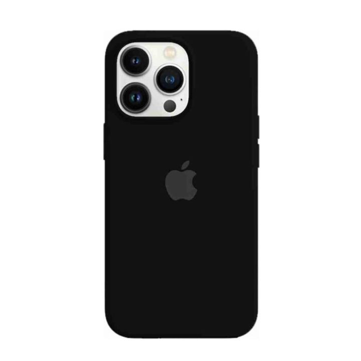 Apple iPhone 14 Pro Liquid silicone Phone Case- Black