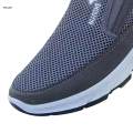 Men's Casual Shoes Sneakers Fashion Low Top Lightweight Outdoor Walking Shoes Non Slip Soles Trainers Soft Breathable for Fitness Driving , Gray, 44. 