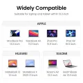 UGREEN 13-14.9 Inch Laptop Case Bag, Computer Handbags,PU Suede Leather Soft Padded Zipper Cover Sleeve Case for MacBook Air, MacBook Pro iPad Pro, Microsoft Surface, Samsung, Dell. 