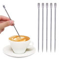 1/5pcs Stainless Steel Coffee Art Pen Barista Espresso Coffee Decorating Latte Art Pen Fancy Cafe Tool. 