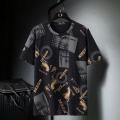 Summer Short-sleeved Printed T-shirt Men's New Loose Casual Round Neck Top Men Clothes. 