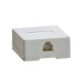 Telephone Rosette Box Ivory Colour RJ11 8P8C for telephone extention replace old with new. 