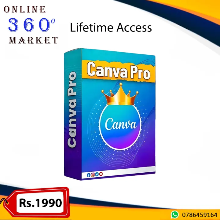 Canva Pro Official Upgrade Own Account Life Time | Daraz.lk