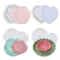 Round Heart Shape Dish Mold Storage Tray Silicone Mold Dish Storage Tray Silicone Mold Storage Tray Home Decor Jewelry Display Plate for Resin Plaster Cement Mould Home Decor. 