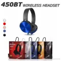 HD 450BT Stereo High-quality wireless Bluetooth Headset support 3.5 mm jack with FM and SD Card Slot (450BT). 
