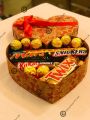 High Quality Chocolate Heart Box Gift Hamper Ferrero rocher,Kitkat Chunky,Snickers,Mars,Toblerone. 
