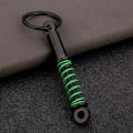 Metal Keychain Precision Engineered Racing Design Spring Style Coilover Keyring Automotive Themed Miniature Size Suspension Fob for Car Enthusiasts Motorsport Gifts Vehicle Accessory Lovers Key. 