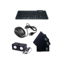 Keyboard +Mouse +Mouse Pad + Speaker Bandle. 