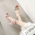 Stiletto Heels Women2023New French Style Teenage High Heels Sandals with Strap Fairy Style Wanwan Style Shoes Gentle. 