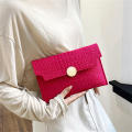 Business Women's Bag Trendy Clutch Bags Felt Indentation Handbag Casual Ladies Clutch Bag Solid Color Handbag. 