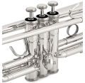 LARK Bb Trumpet with hard Case Professional Trumpet for Student, Brass Instruments Standard Trumpet Set, with Professional Trumpet Box, Cleaning Kit, Original 7C trumpet Mouthpiece (Silver). 