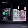 ARMAGGEDDON AQUARON MATX TRANSPARENT VIEW GAMING CASING CHASSIC PC CASE. 