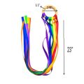 Ribbon Hand Rainbow Montessori Toys Waldorf Sensory Streamers Kids Baby Streamer Kites Ring Dancing Wood Toy Wind OutdoorBasketball. 