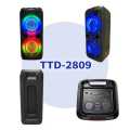 Karaoke Speaker TTD2809 20W Home Theater System Speaker 8 Inch Smart Woofer Super Party Outdoor Wireless LED Lights. 