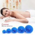 12Pcs Blue Health Care Vacuum Cupping Cups Silicone Suction Massage. 