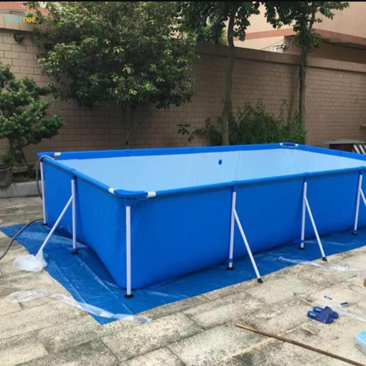 Pool%20Ground%20Cloth%20Foldable%20Tarpaulin%20Ground%20Cover%20Pool%20Waterproof%20Outdoor%20Practical%20445cmx254cm%20-%20Image%205