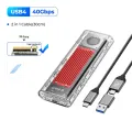 ORICO 40Gbps USB4 M.2 SSD Case Compatible with Thunderbolt 3 4 with Cooling Fan M2 NVMe Case Enclosure for MacBook ProSamsung. 