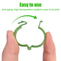 【ZOSR】10/30/50Pcs Plastic Plant Support Clips Reusable Plant Vine Grafting Fixing Tool Vegetable Garden Supplies. 