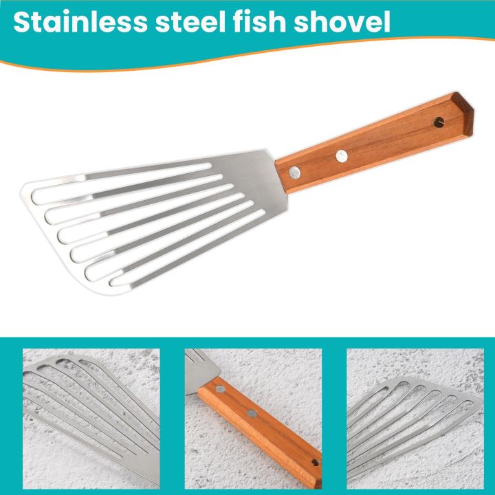 Stainless%20Steel%20Fish%20Spatula%20Turner,%20Wood%20Handle%20Fish%20Spatula,%20Slotted%20Turner,%20Kitchen%20Metal%20Spatula%20for%20Flipping%20Frying%20-%20Image%205
