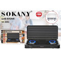 Sokany SK-6002 Gas Cooker 2 Burner. 